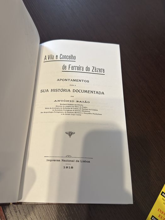 Livro A Vila e Concelho de Ferreira do Zêzere
