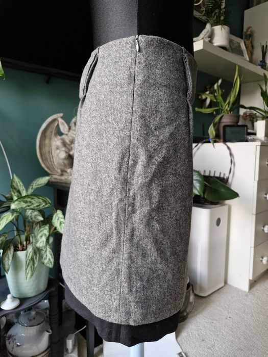 Reserved spódnica S biurowa 50% wełna 36