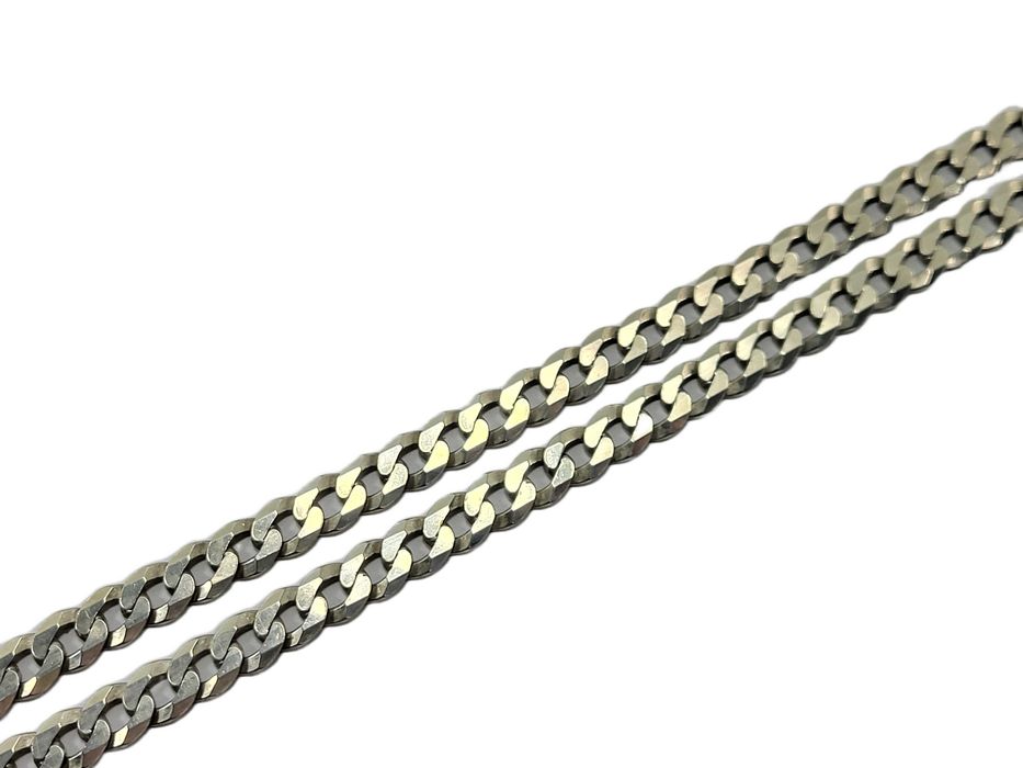 Solidny srebrny łańcuszek męski 925 splot pancerka długość 56,5 cm