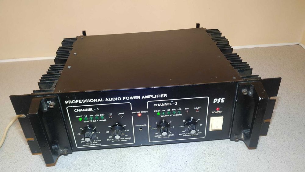 Wzmacniacz końcówka mocy PSE 2x200W | Pasywna | XLR / Jack |