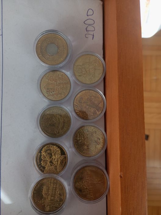 2zl okolicznościowe zestaw monet 7 roczników 2000.-2006
