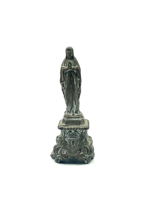 Imagem nossa senhora de lurdes, bronze