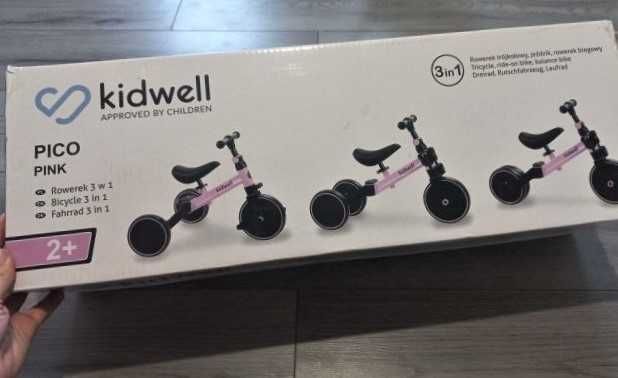 Велосипед дитячий беговел kidwell pico pink міцна конструкція