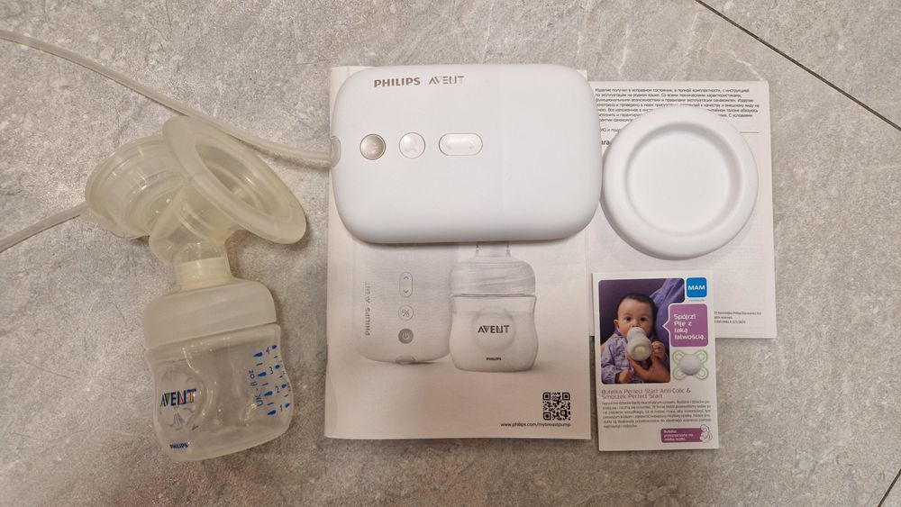 Laktator Philips Avent SCF392/11, bezprzewodowy, nowy korpus