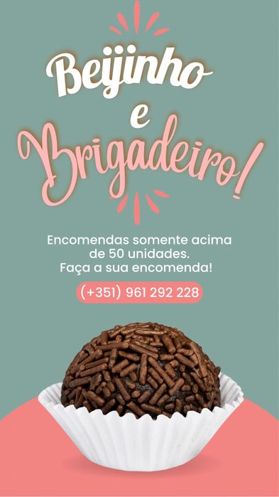 Brigadeiro e beijinho.