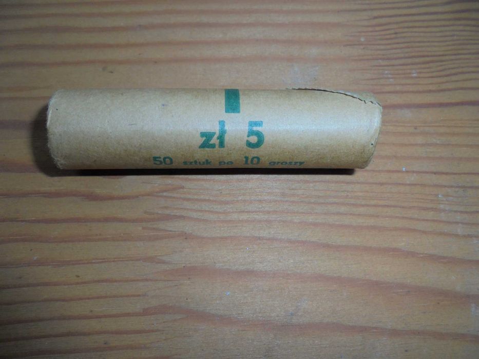 10 groszy aluminiowe 1977 cała rolka bankowa oryginalnie zapakowana