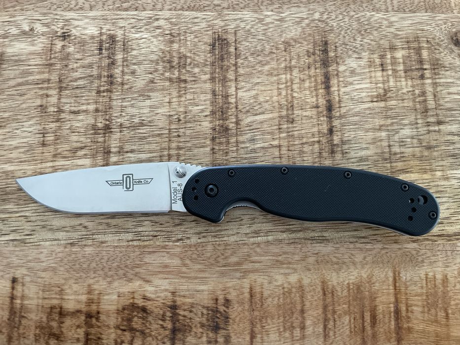 Nóż Ontario RAT 1 oryginalny folder EDC Aus-8 jak nowy ideał