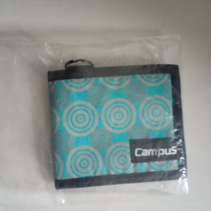 nowy portfel campus goro turkus-szary