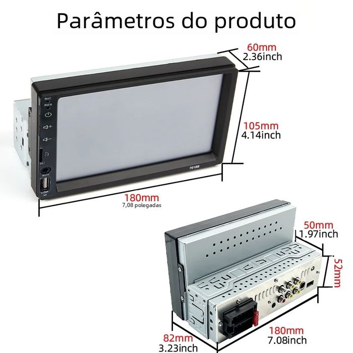 Rádio Automóvel com ecrã