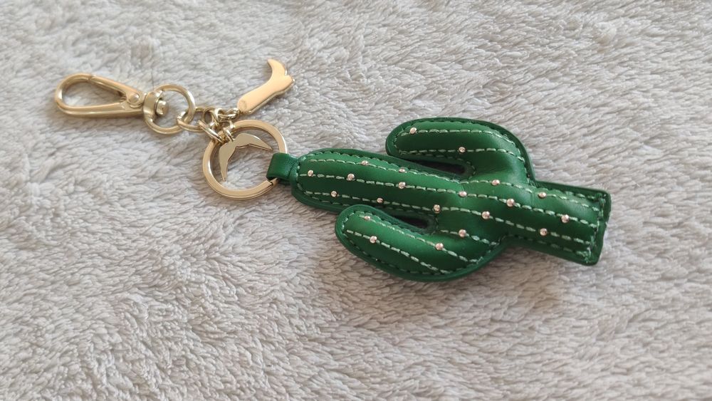 Brelok breloczek skórzany kaktus