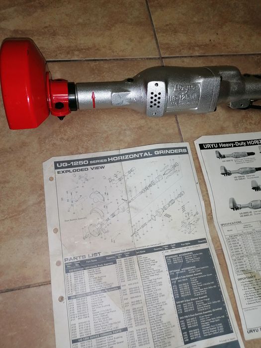 Szlifierka Pneumatyczna UG-1250 Horizontal Grinders