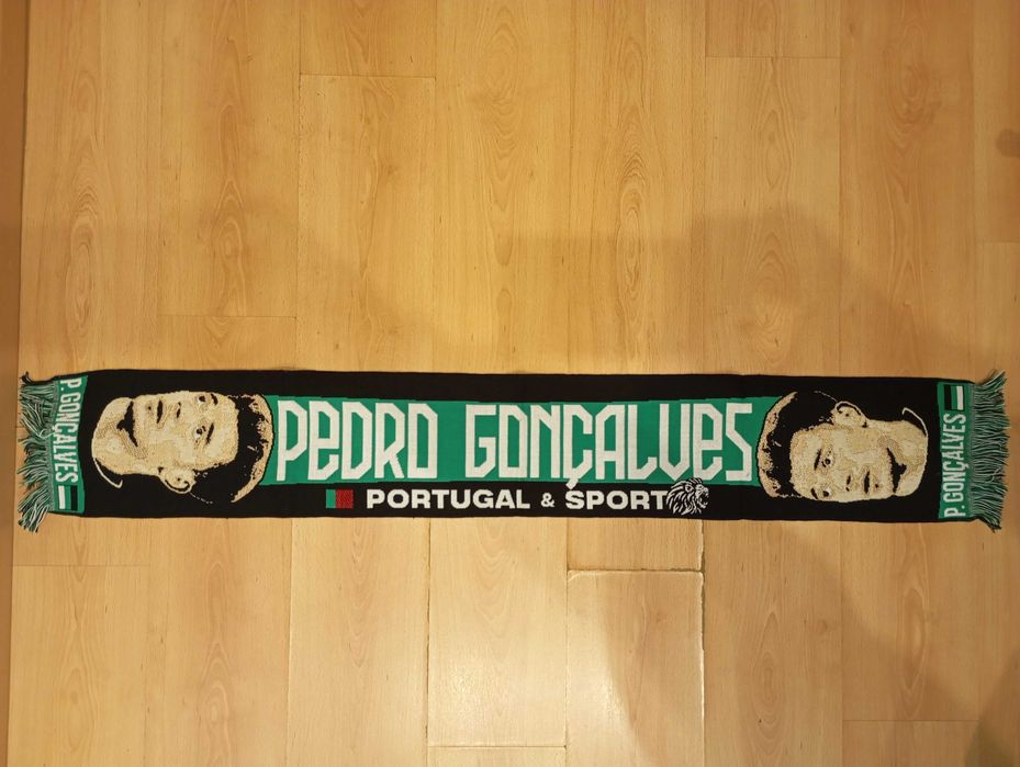 Cachecol Pedro Goncalves Pote jogador Sporting futebol coleção
