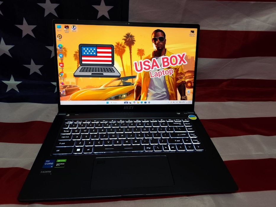 ‼️Новий MSI 15.6FHD/IPS/Core i5 1240p/GTX 1650/16GB/DDR5/512SSD/акб 5г