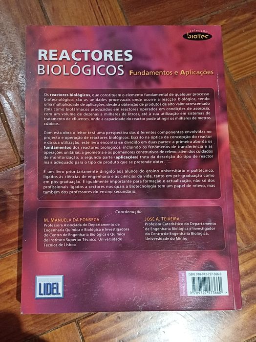 Livro Reactores Biológicos, M. Manuela da Fonseca | José A. Teixeira64283839732227121