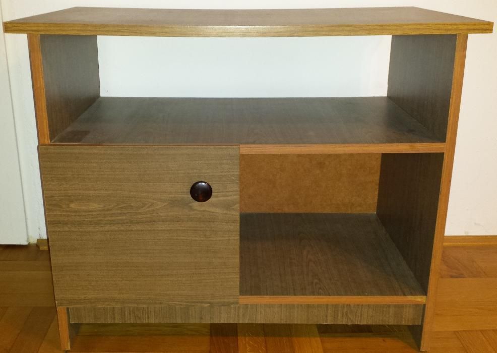 Stolik pod telewizor komoda szafka RTV brązowa