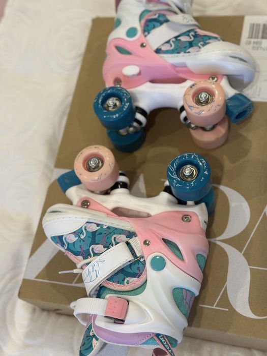 Wrotki dla dziewczynki rozmiar 31-34 ochraniacze gratis