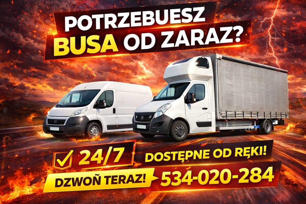 Wynajem busa dostawczego Wypożyczalnia busa dostawczego Przeprowadzki