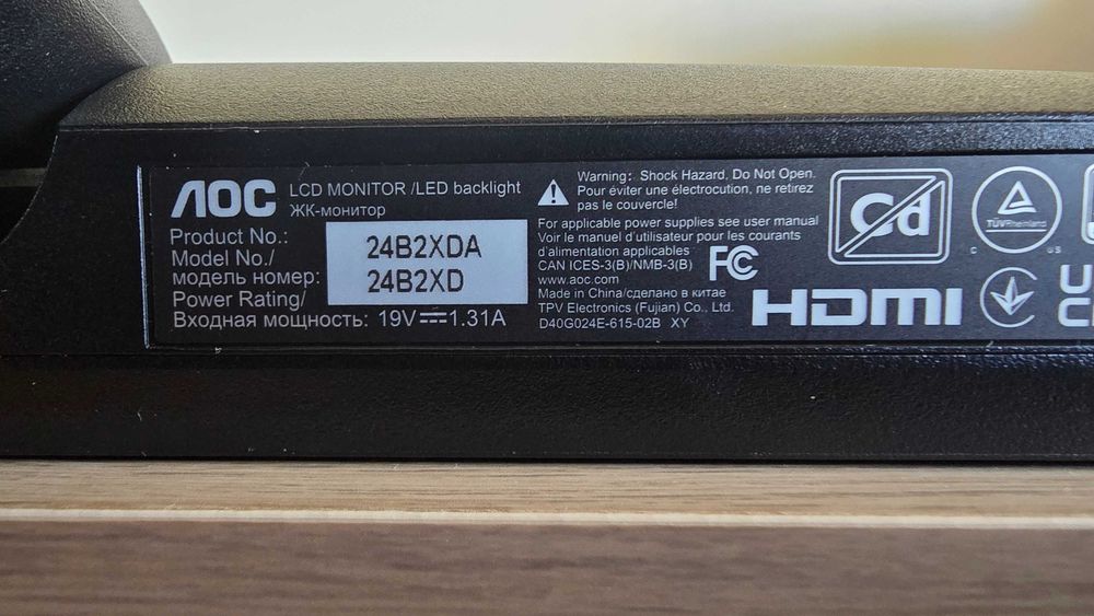 Monitor AOC 23.8" LED IPS FullHD 75Hz