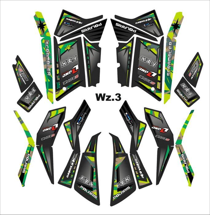 Naklejki Polaris scrambler XP1000 XP850