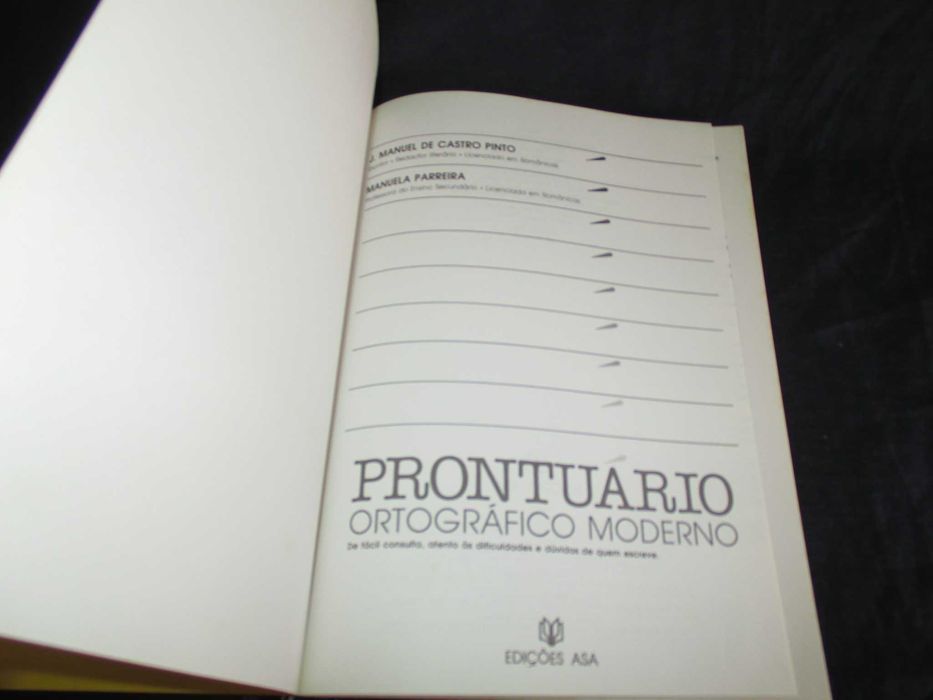 Livro Prontuário Ortográfico Moderno Asa