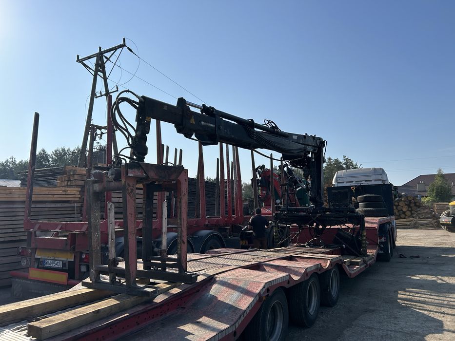Hiab 140k dzwig zuraw budowlany chwytak do palet