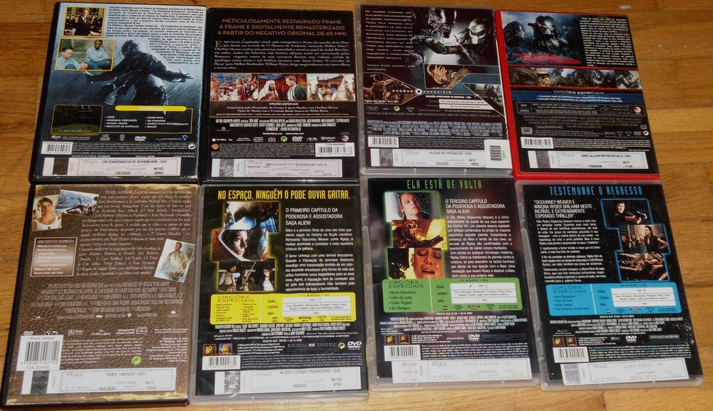Conjunto de filmes em formato dvd originais