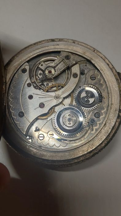 Антикварные карманные часы Doxa Lonville «Бобслей» (Швейцария)