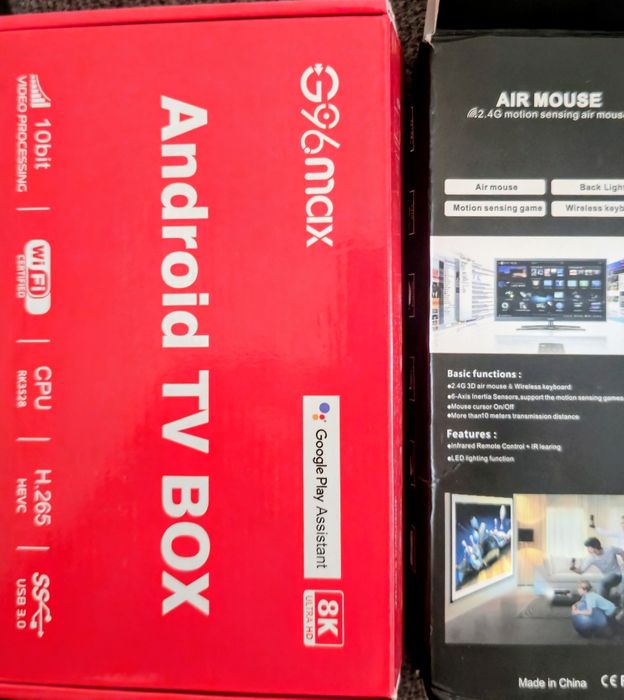 TV box android 13,4GB/32 GB com Air mouse