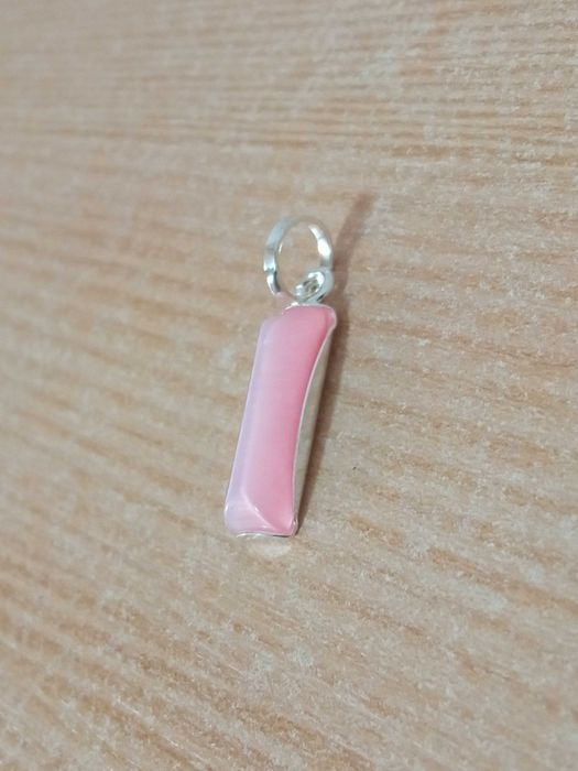 Zaweszka różowa Uleksyt 2,7 cm Damski wisorek ze srebra Sr 925 W