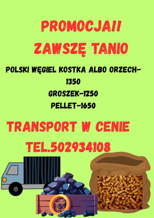 Węgiel groszek pelet