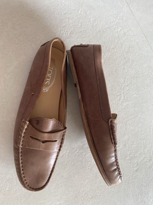 Tod’s mokasyny 40,5 damskie brązowe