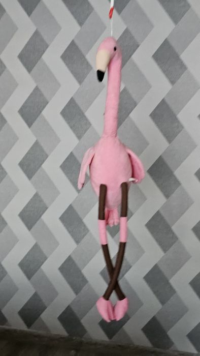 Іграшка м'яка фламінго нова