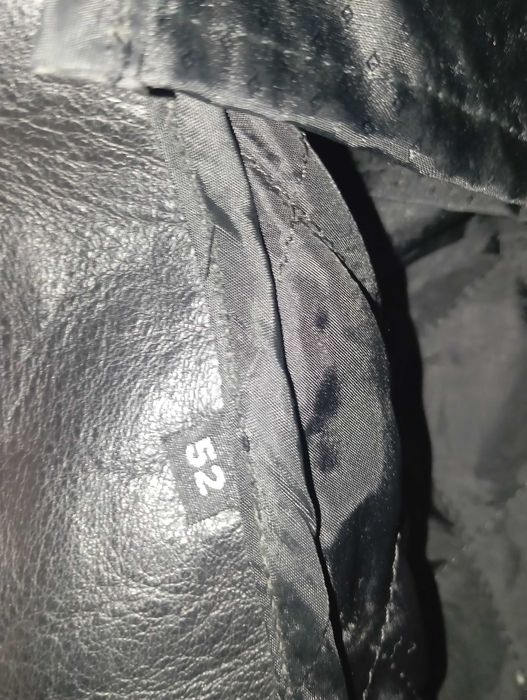 Чоловіка шкіряна дублянка Мужская кожаная дубленка