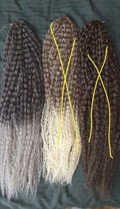 Канекалон Ариэль для афронаращивания, де-косы/де-дреды,кудри,