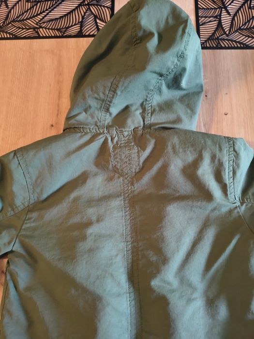 Kurtka Parka przejściowa  Cool Club 2 w 1 khaki i musztadowa rozmiar 116