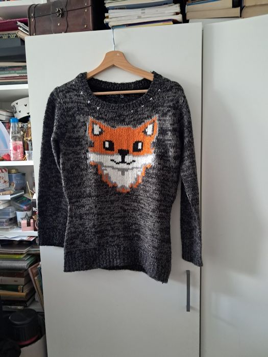 Liskowy sweter Blind Date casual rozm S