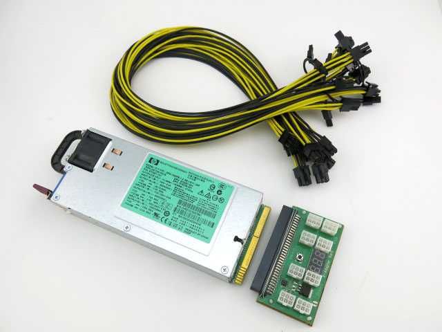 Kit de fonte de alimentação HP 1200w Platina Placa Cabos