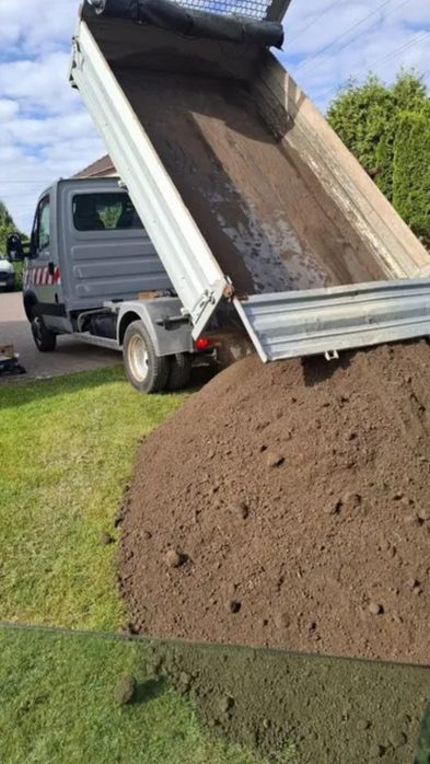 Transport piasek płukany kruszywo czarnoziem  beton