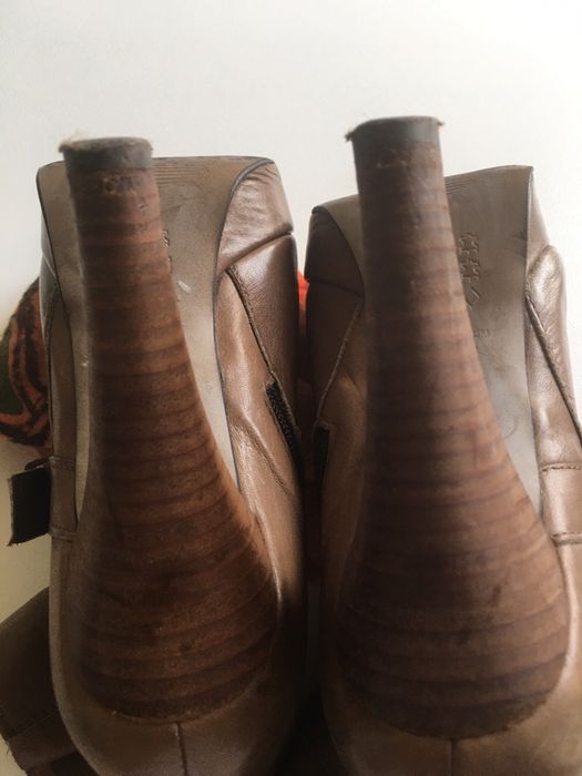 Bota senhora pele genuína, excelente estado