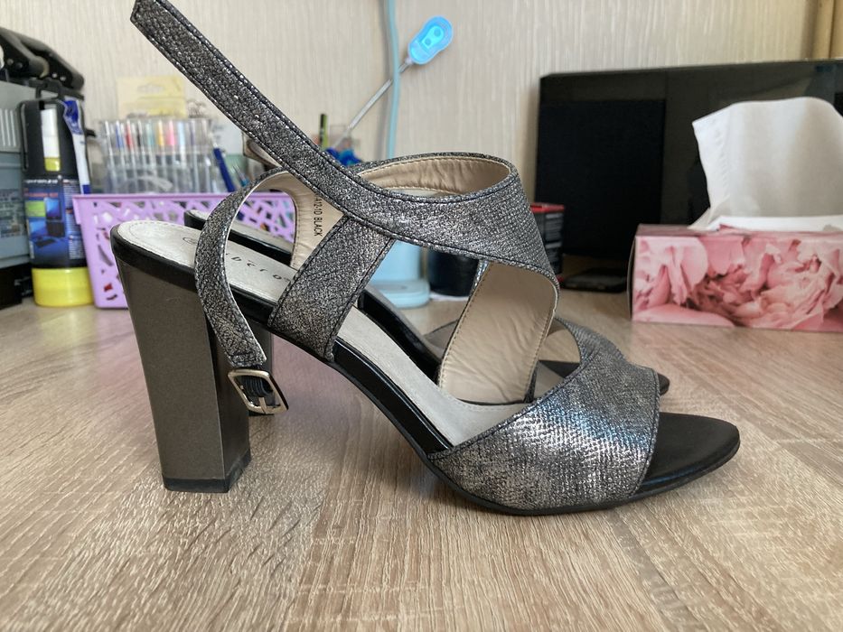 Sandaly damskie Verra Pelle na slupku rozmiar 40