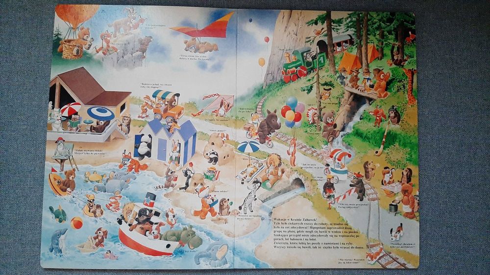 Noc, kiedy ożyły zabawki il. Tony Wolf duży format tekturowe strony