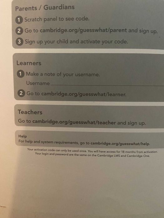 Guess What 4º ano Cambridge Activity book