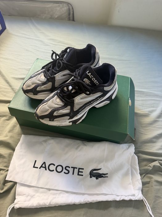 Ténis Lacoste L003 2K24 Black/White – Tam. 40.5 (Como Novos / Box + Accessories)