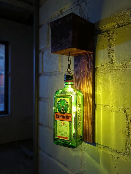 Lampa Jägermeister ozdoba prezent urodziny whisky  pop art loft asambl