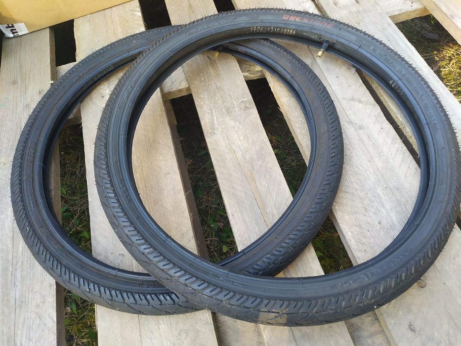 Opony z dętkami 20x1,75 2 sztuki