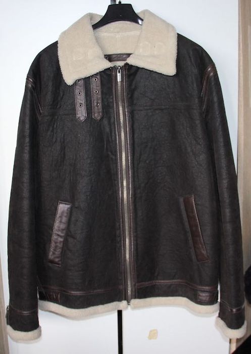 OCHNIK kożuch kożuszek męski kurtka skóra skórzaną xl