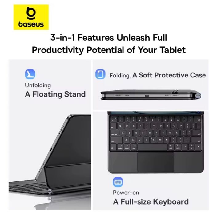 Клавіатура-чохол для iPad від Baseus