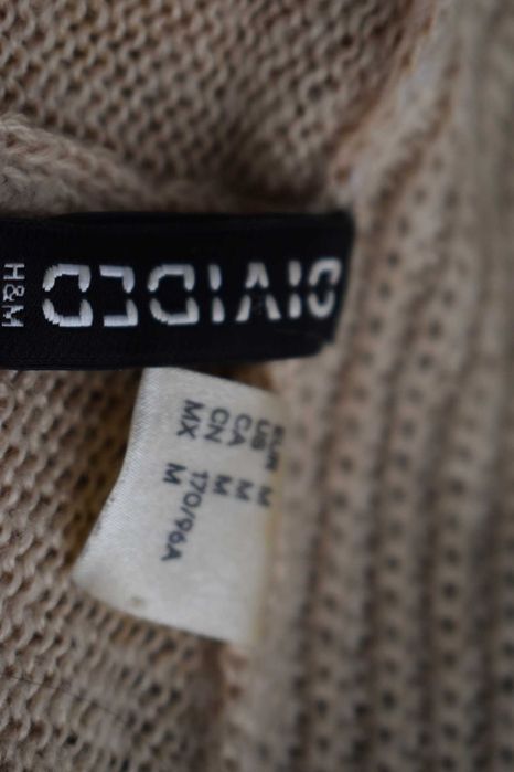 Sweter 38 M kardigan waterfall asymetryczny narzutka H&M dzianinowy