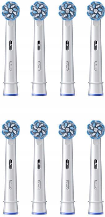 Końcówki Oral-B Sensitive Clean 8 sztuk Białe Miękkie Włókna