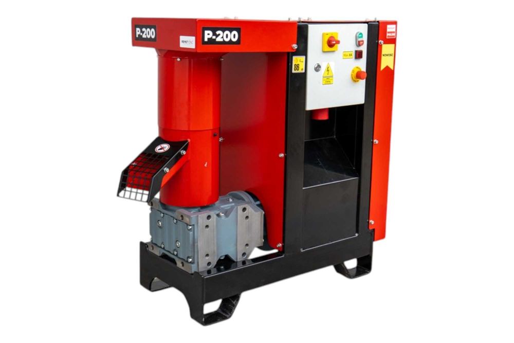 Peleciarka do pelletu P-200 200 kg/h | Granulator do Pelletu | Do Trocin Słomy Paszy | 7,5 kW | FV VAT Dostawa cała Polska